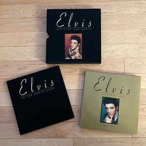 ELVIS A COLLECTION of 4 CDs, Elvis Session Notes, Elvis-His Life and Music Book